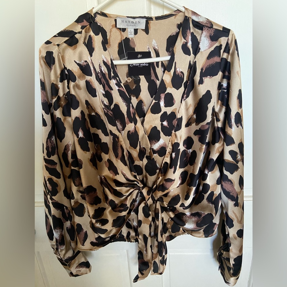 Hayden LA tie front blouse - New